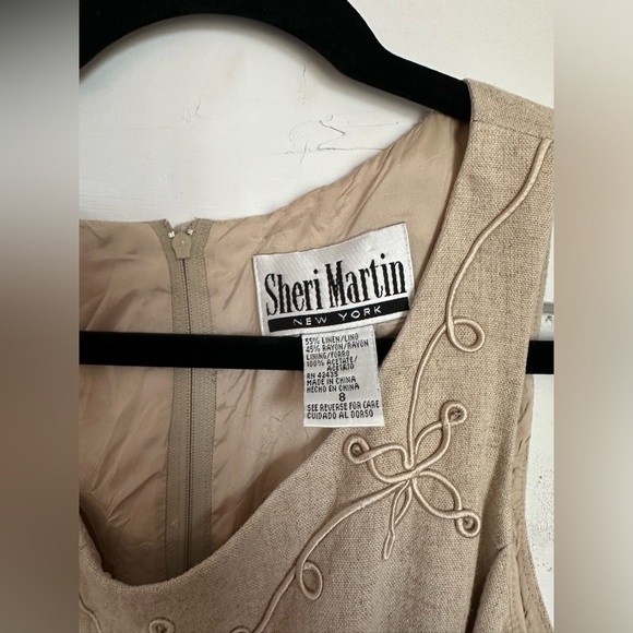 Vintage Sheri Martin Linen Blend Dress - Picture 3 of 3